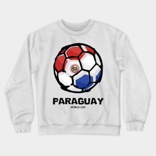 Paraguay Football Country Flag Crewneck Sweatshirt